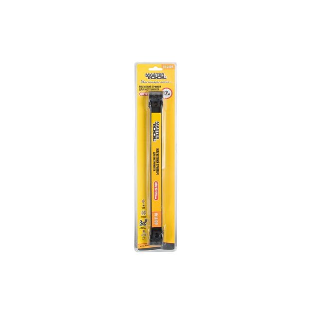 Магнитный держатель для инструмента MASTERTOOL 12 кг 305х23х12.5 мм, фото , изображение 2 | SNABZHENIE.com.ua