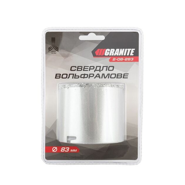 Сверло корончатое GRANITE 83 мм вольфрамовое напыление 2-08-283, фото , изображение 3 | SNABZHENIE.com.ua