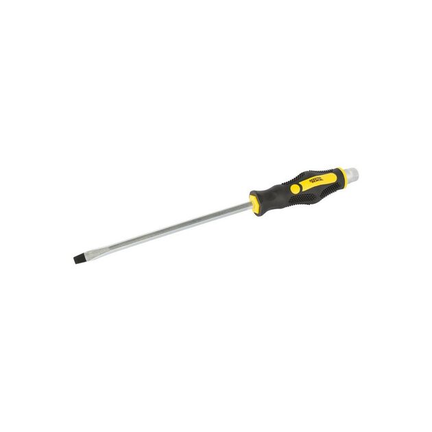 Отвірка ударна шліцева магнітна MASTERTOOL EXTERNAL HEX SL8х200 мм з ручкою TPR покриттям 49-6820, фото  | SNABZHENIE.com.ua