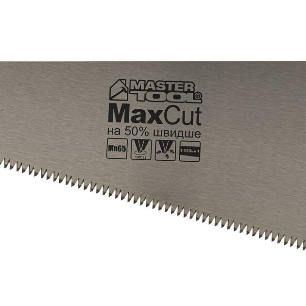 Ножовка столярная MASTERTOOL MAX CUT 350 мм, 7TPI, 3D заточка, фото , изображение 2 | SNABZHENIE.com.ua