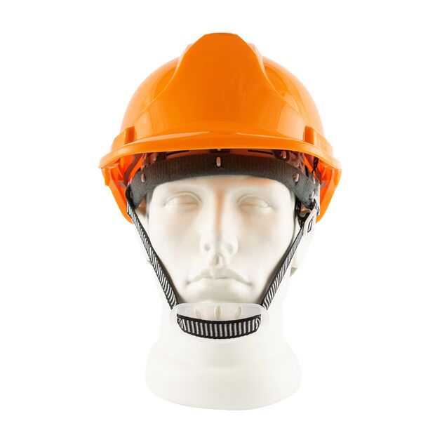 Каска защитная MASTERTOOL KAF-PEV IV-I-440V-53-62 оранжевая, фото , изображение 2 | SNABZHENIE.com.ua