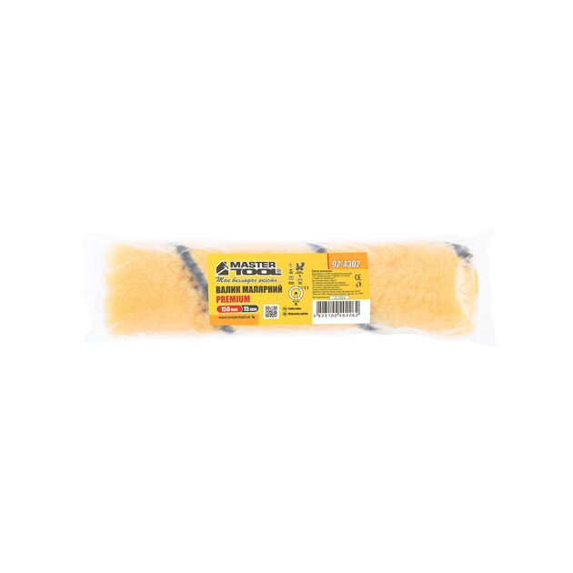 Валик малярный MASTERTOOL Премиум 15/150/11 мм Ø 6 мм 92-4302_Р, фото , изображение 3 | SNABZHENIE.com.ua