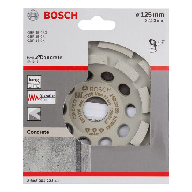 Алмазний чашковий шліфувальний круг Best for Concrete Bosch, фото , изображение 2 | SNABZHENIE.com.ua