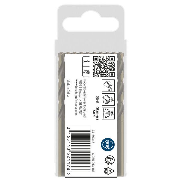 Спіральне свердло PRO Stainless Steel HSS-Co, 4,2 x 43 x 75 мм, 10 шт. Bosch, фото , изображение 3 | SNABZHENIE.com.ua