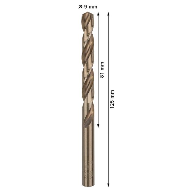 Спіральне свердло PRO Stainless Steel HSS-Co, 9 x 81 x 125 мм, 5 шт. Bosch, фото , изображение 4 | SNABZHENIE.com.ua