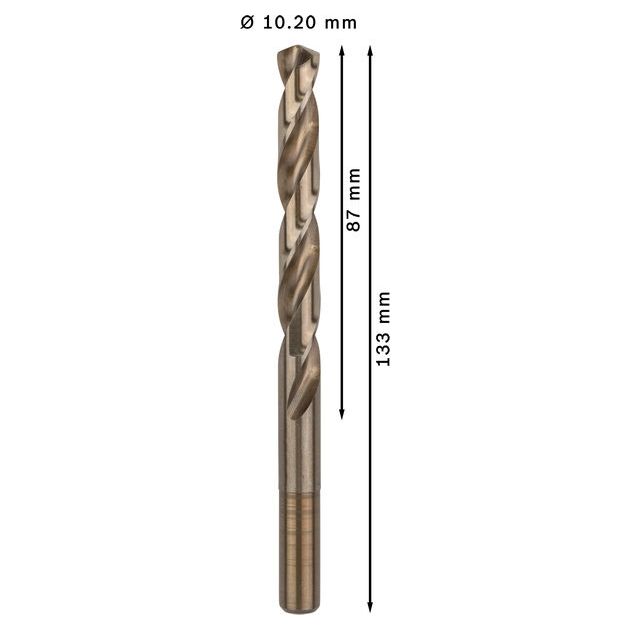 Спіральне свердло PRO Stainless Steel HSS-Co, 10,2 x 87 x 133 мм, 5 шт. Bosch, фото , изображение 4 | SNABZHENIE.com.ua