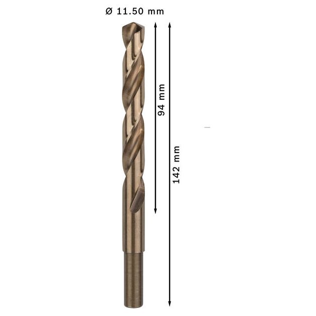 Спіральне свердло PRO Stainless Steel HSS-Co, 11,5 x 94 x 142 мм, 5 шт. Bosch, фото , изображение 4 | SNABZHENIE.com.ua