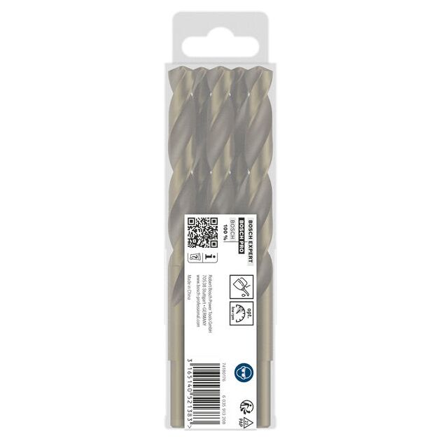 Спіральне свердло PRO Stainless Steel HSS-Co, 12 x 101 x 151 мм, 5 шт. Bosch, фото , изображение 2 | SNABZHENIE.com.ua
