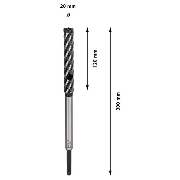 Свердло PRO SDS plus Rebar Cutter, 20 x 120 x 300 мм Bosch, фото , изображение 4 | SNABZHENIE.com.ua