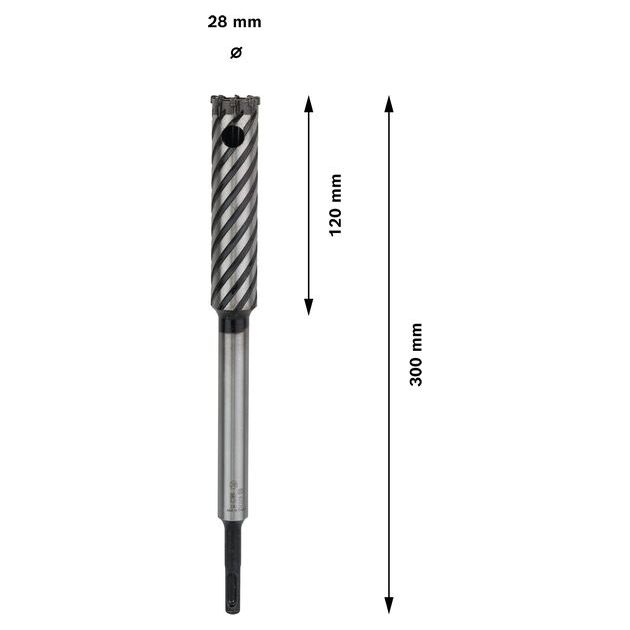 Свердло PRO SDS plus Rebar Cutter, 28 x 120 x 300 мм Bosch, фото , изображение 4 | SNABZHENIE.com.ua