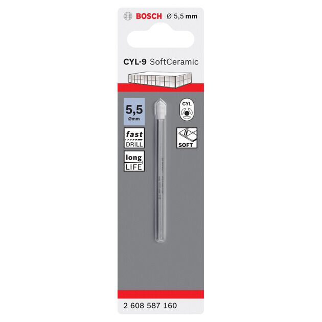 Свердло для плитки CYL-9 Ceramic Bosch, фото , изображение 2 | SNABZHENIE.com.ua