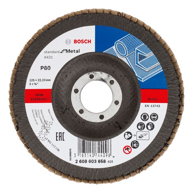 Складчастий шліфувальний круг X431, Standard for Metal Bosch, фото  | SNABZHENIE.com.ua