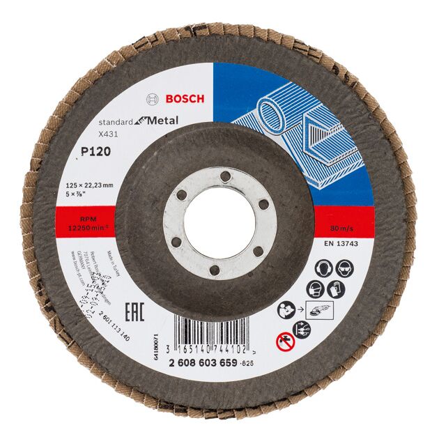 Складчастий шліфувальний круг X431, Standard for Metal Bosch, фото  | SNABZHENIE.com.ua