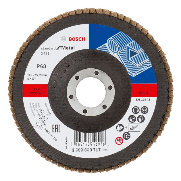 Складчастий шліфувальний круг X431, Standard for Metal Bosch, фото  | SNABZHENIE.com.ua