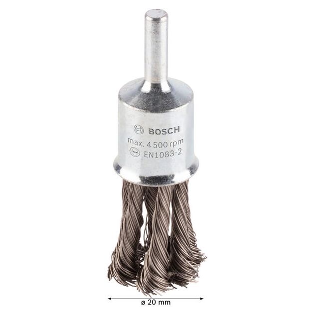 Торцева щітка PRO Stainless Steel heavy, прямий хвостовик, 19 x 0,35 мм Bosch, фото , изображение 4 | SNABZHENIE.com.ua