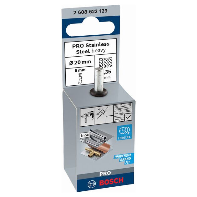 Торцева щітка PRO Stainless Steel heavy, прямий хвостовик, 19 x 0,35 мм Bosch, фото , изображение 2 | SNABZHENIE.com.ua