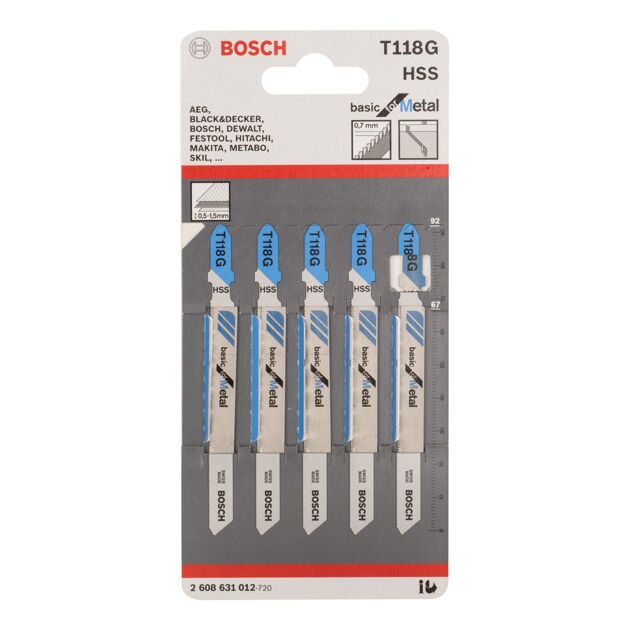 Лобзикова пилка T 118 G Bosch, фото , изображение 2 | SNABZHENIE.com.ua