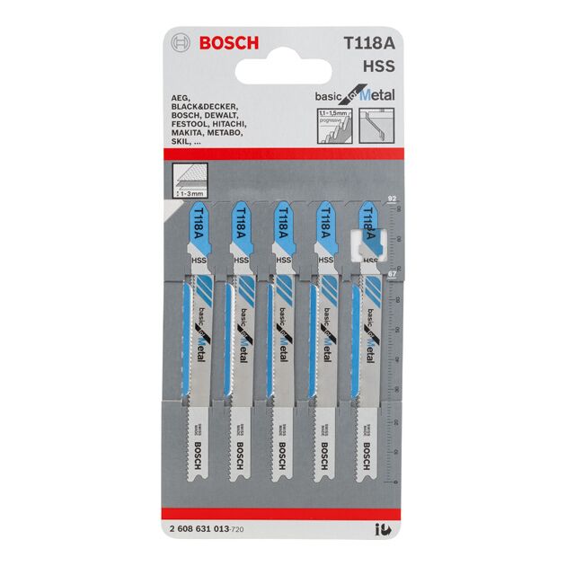 Лобзикова пилка T 118 A Bosch, фото , изображение 2 | SNABZHENIE.com.ua