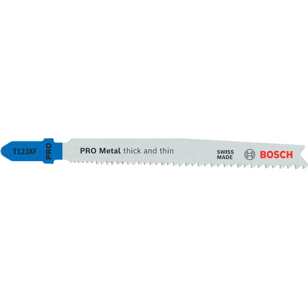 Полотно для лобзиків PRO Metal Thick and Thin T123XF, 100 мм, 5 шт. Bosch, фото  | SNABZHENIE.com.ua