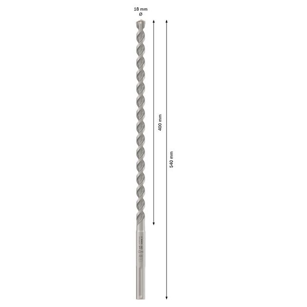 Ударне свердло PRO SDS max-4, 18 x 400 x 540 мм Bosch, фото , изображение 3 | SNABZHENIE.com.ua