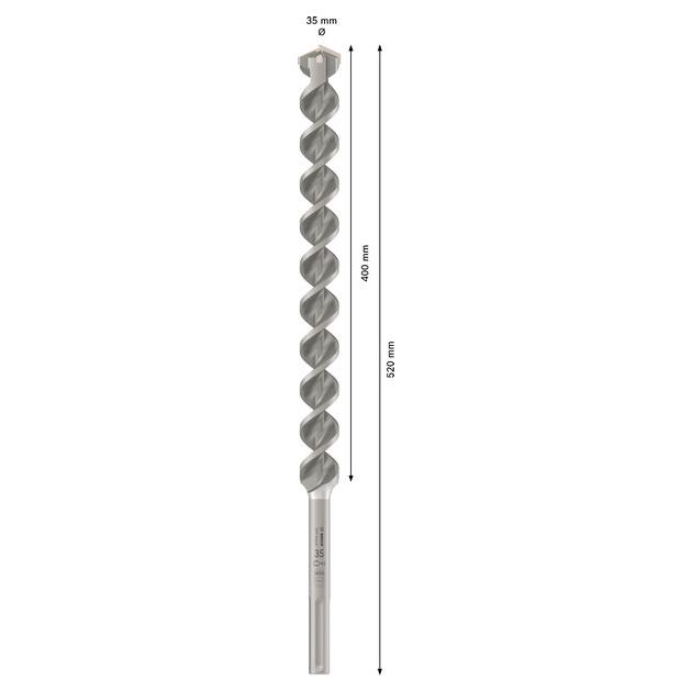 Ударне свердло PRO SDS max-4, 35 x 400 x 520 мм Bosch, фото , изображение 3 | SNABZHENIE.com.ua