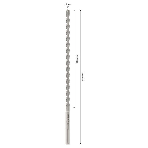 Ударне свердло PRO SDS max-4, 16 x 400 x 540 мм Bosch, фото , изображение 3 | SNABZHENIE.com.ua