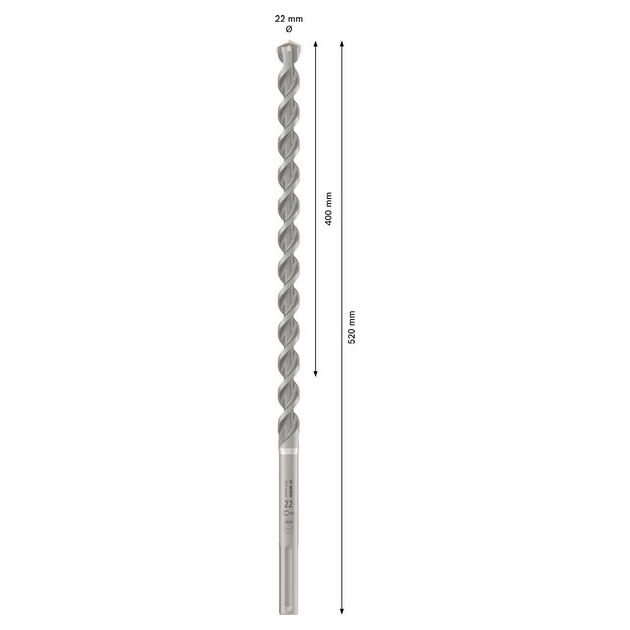 Ударне свердло PRO SDS max-4, 22 x 400 x 520 мм Bosch, фото , изображение 3 | SNABZHENIE.com.ua