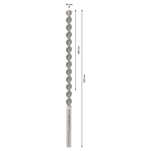 Ударне свердло PRO SDS max-4, 24 x 400 x 520 мм Bosch, фото , изображение 3 | SNABZHENIE.com.ua