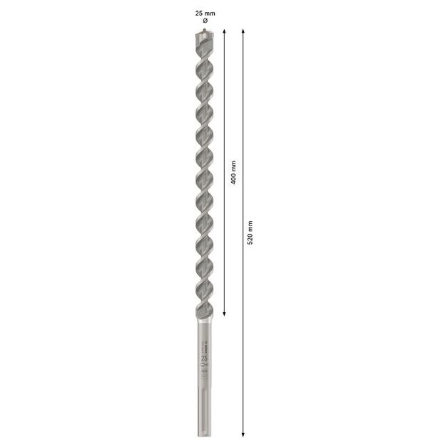 Ударне свердло PRO SDS max-4, 25 x 400 x 520 мм Bosch, фото , изображение 3 | SNABZHENIE.com.ua