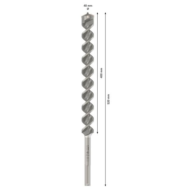 Ударне свердло PRO SDS max-4, 40 x 400 x 520 мм Bosch, фото , изображение 3 | SNABZHENIE.com.ua