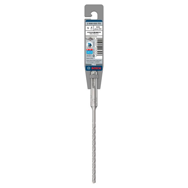 Ударне свердло PRO SDS plus-5X, 5 х 100 х 160 мм Bosch, фото , изображение 2 | SNABZHENIE.com.ua