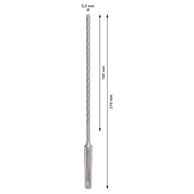 Ударне свердло PRO SDS plus-5X, 5 х 150 х 210 мм Bosch, фото , изображение 4 | SNABZHENIE.com.ua