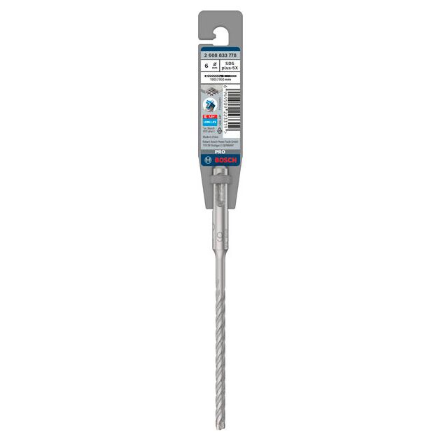 Ударне свердло PRO SDS plus-5X, 6 х 100 х 160 мм Bosch, фото , изображение 2 | SNABZHENIE.com.ua
