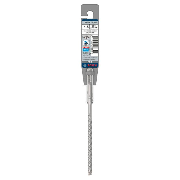 Ударне свердло PRO SDS plus-5X, 7 х 100 х 160 мм Bosch, фото , зображення 2 | SNABZHENIE.com.ua