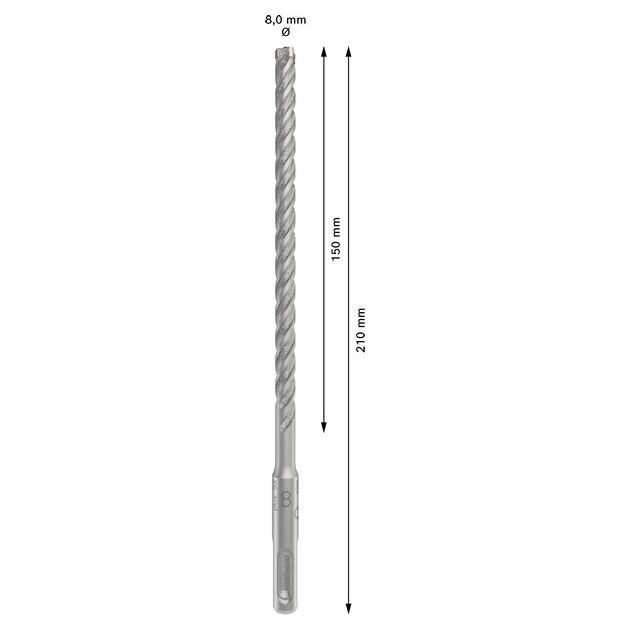 Ударне свердло PRO SDS plus-5X, 8 х 150 х 210 мм Bosch, фото , изображение 4 | SNABZHENIE.com.ua