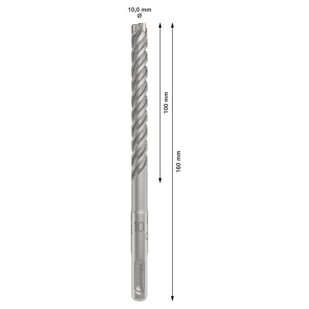 Ударне свердло PRO SDS plus-5X, 10 х 100 х 160 мм Bosch, фото , изображение 3 | SNABZHENIE.com.ua