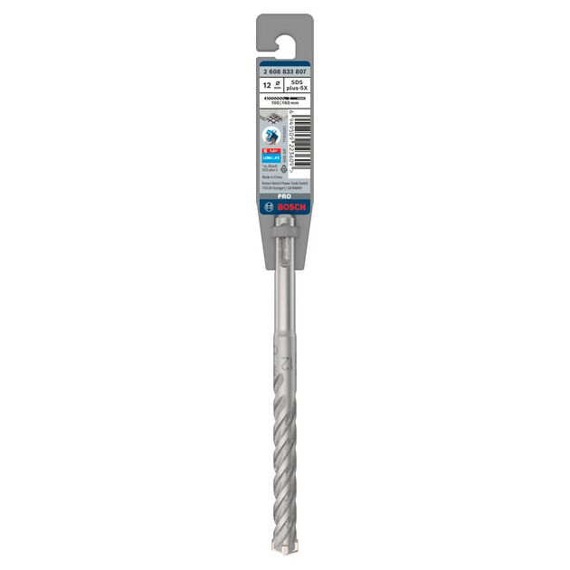 Ударне свердло PRO SDS plus-5X, 12 х 100 х 160 мм Bosch, фото , зображення 2 | SNABZHENIE.com.ua