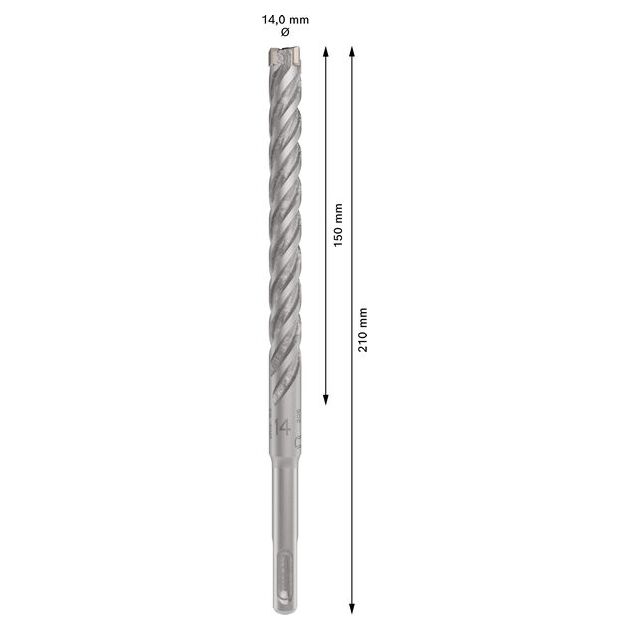 Ударне свердло PRO SDS plus-5X, 14 х 150 х 210 мм Bosch, фото , изображение 3 | SNABZHENIE.com.ua