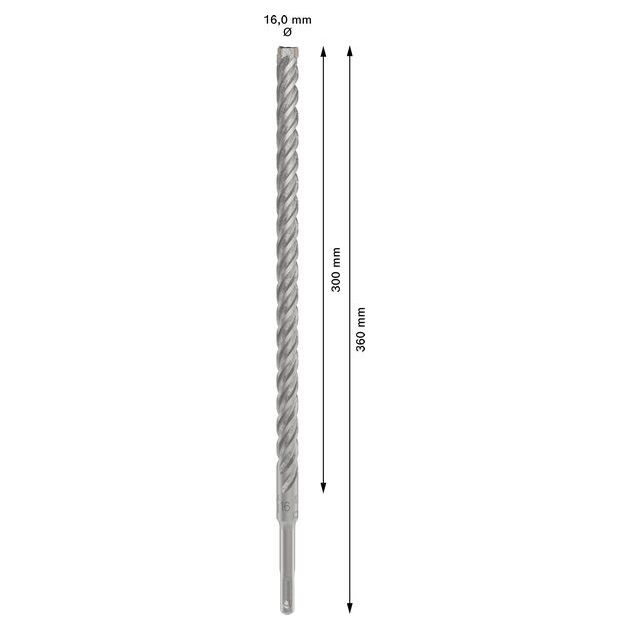 Ударне свердло PRO SDS plus-5X, 16 х 300 х 360 мм Bosch, фото , изображение 3 | SNABZHENIE.com.ua