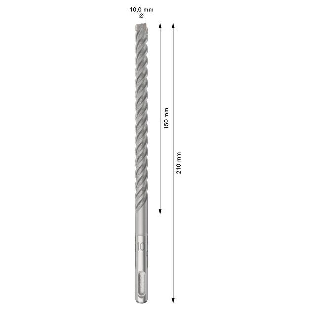 Ударне свердло PRO SDS plus-5X, 10 х 150 х 210 мм Bosch, фото , зображення 3 | SNABZHENIE.com.ua