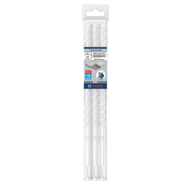 Ударне свердло PRO SDS plus-5X, 12 х 200 х 260 мм Bosch, фото , зображення 2 | SNABZHENIE.com.ua