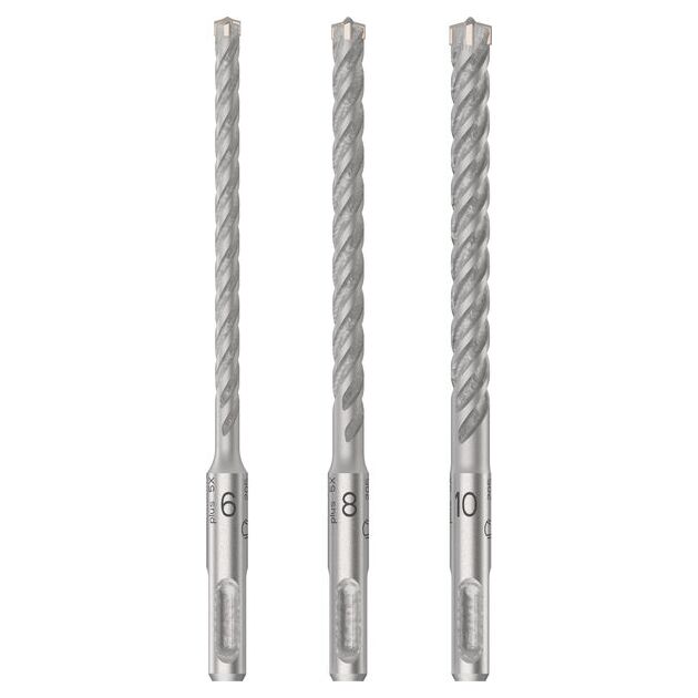Набір ударних свердел PRO SDS plus-5X, 6/8/10 мм, 3 шт. Bosch, фото  | SNABZHENIE.com.ua