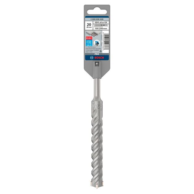 Ударне свердло PRO SDS plus-5X, 20 х 150 х 200 мм Bosch, фото , изображение 2 | SNABZHENIE.com.ua