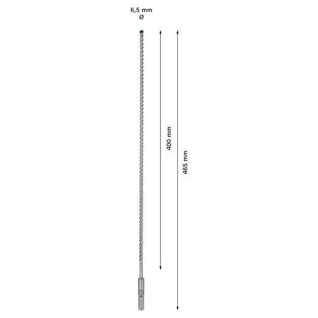 Ударне свердло EXPERT SDS plus-7X, 6,5 x 400 x 465 мм Bosch, фото , изображение 3 | SNABZHENIE.com.ua