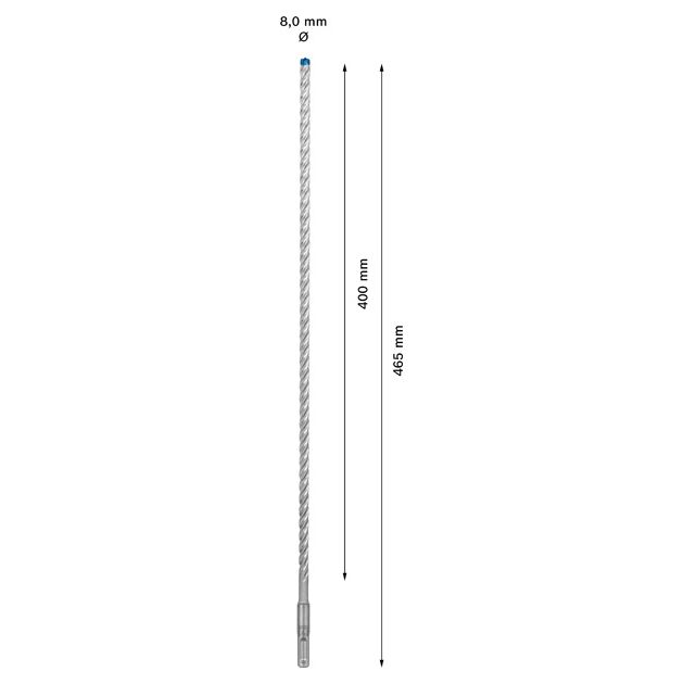 Ударне свердло EXPERT SDS plus-7X, 8 x 400 x 465 мм Bosch, фото , зображення 3 | SNABZHENIE.com.ua