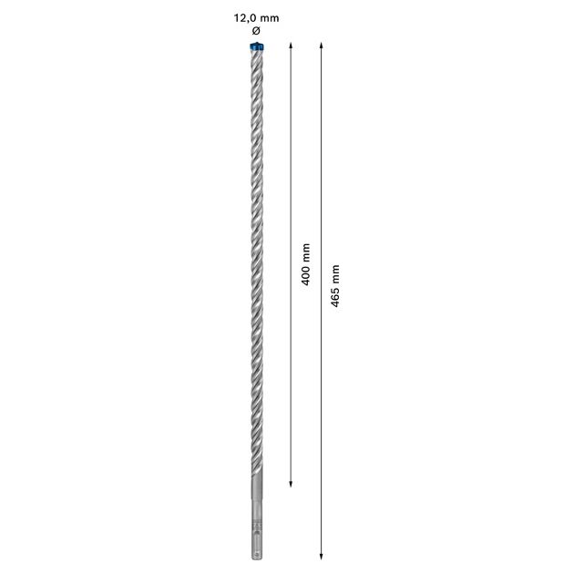 Ударне свердло EXPERT SDS plus-7X, 12 x 400 x 465 мм Bosch, фото , изображение 3 | SNABZHENIE.com.ua