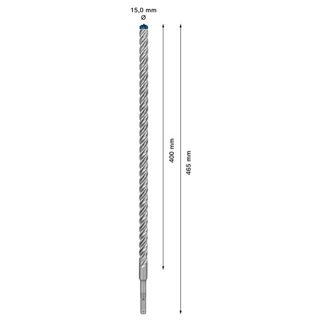 Ударне свердло EXPERT SDS plus-7X, 15 x 400 x 465 мм Bosch, фото , изображение 3 | SNABZHENIE.com.ua