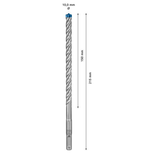 Ударне свердло EXPERT SDS plus-7X, 10 x 150 x 215 мм, 10 шт. Bosch, фото , изображение 3 | SNABZHENIE.com.ua