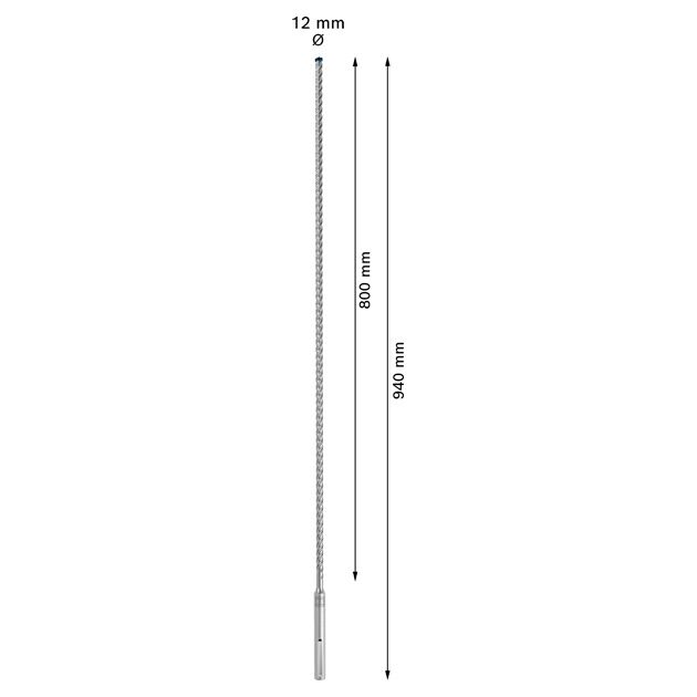 Ударне свердло EXPERT SDS max-8X, 12 x 800 x 940 мм Bosch, фото , изображение 4 | SNABZHENIE.com.ua