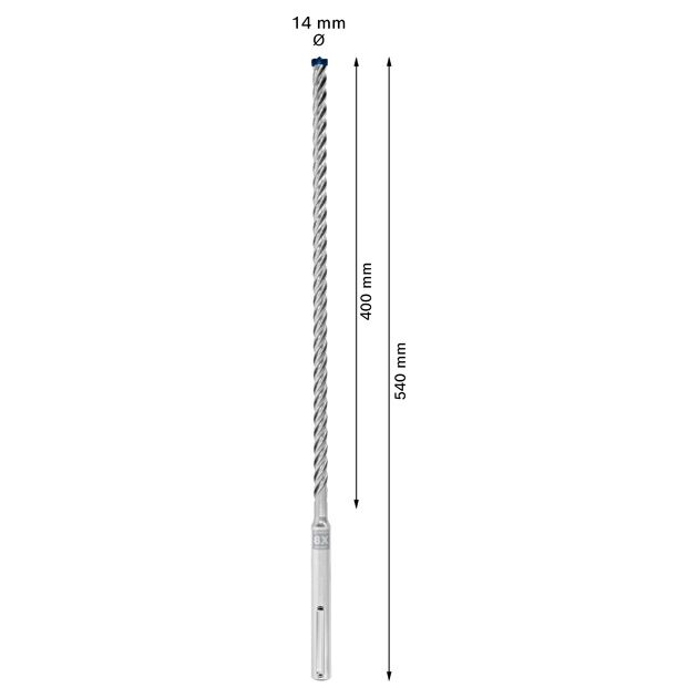 Ударне свердло EXPERT SDS max-8X, 14 x 400 x 540 мм Bosch, фото , изображение 4 | SNABZHENIE.com.ua